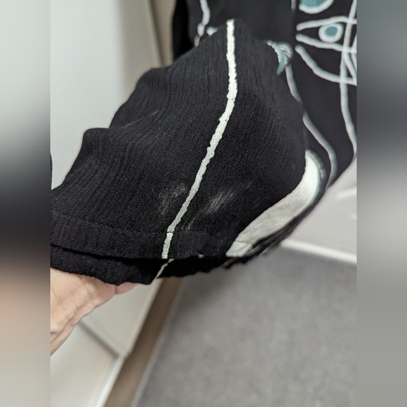 - Vasna Lagenlook dress. Gauze like rayon material. size Medium. Fish patt… - Picture 2 of 10